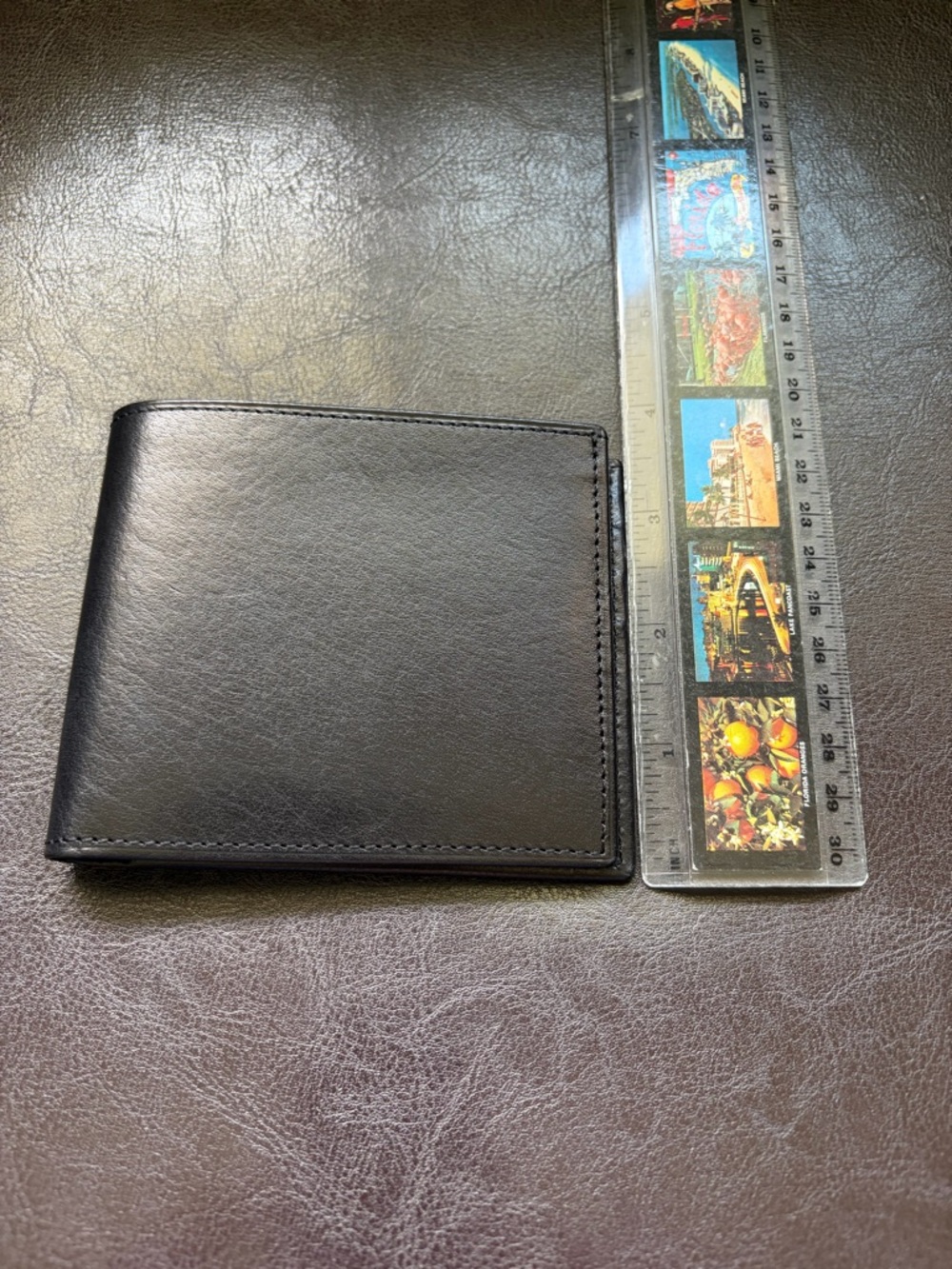 Coach Men's Black Leather Card Holder Wallet - Picture 6 of 6